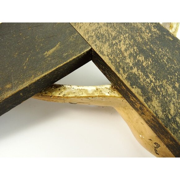 LARGE Wall Crucifix Vintage HEAVY Wear and Damage to Jesus Corpus Needs TLC - Picture 10 of 16